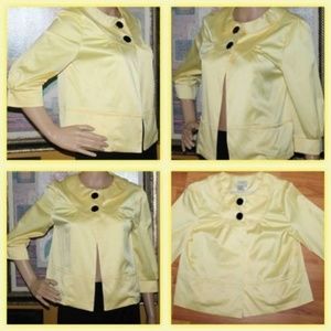 Vintage yellow bolero swing jacket sz 4